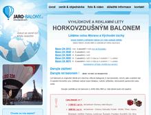 Tablet Screenshot of jaro-balony.cz